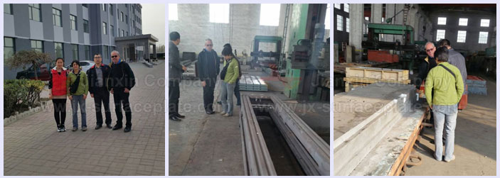 Canadian customers visit our factory and look over the products